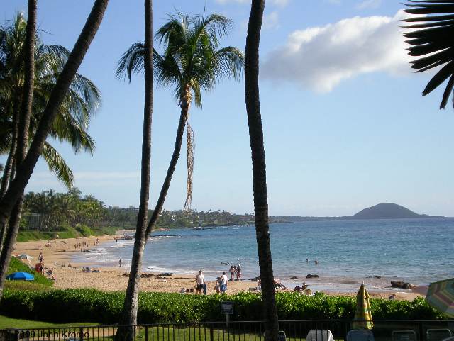 Keawakapu Beach from the Five Palms Restaurant